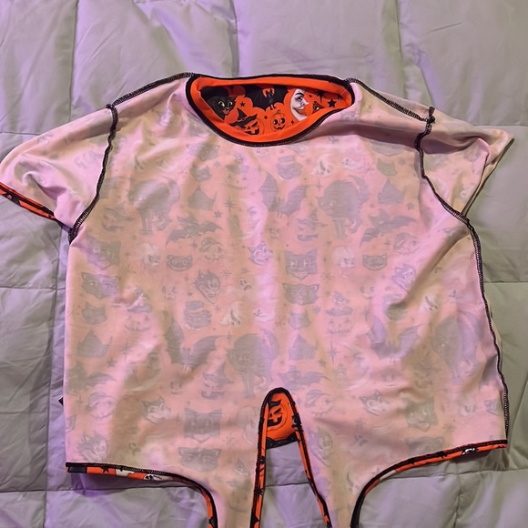 Limited Black Milk Trick or Treat Tie Front Halloween Top size Large - Picture 6 of 8